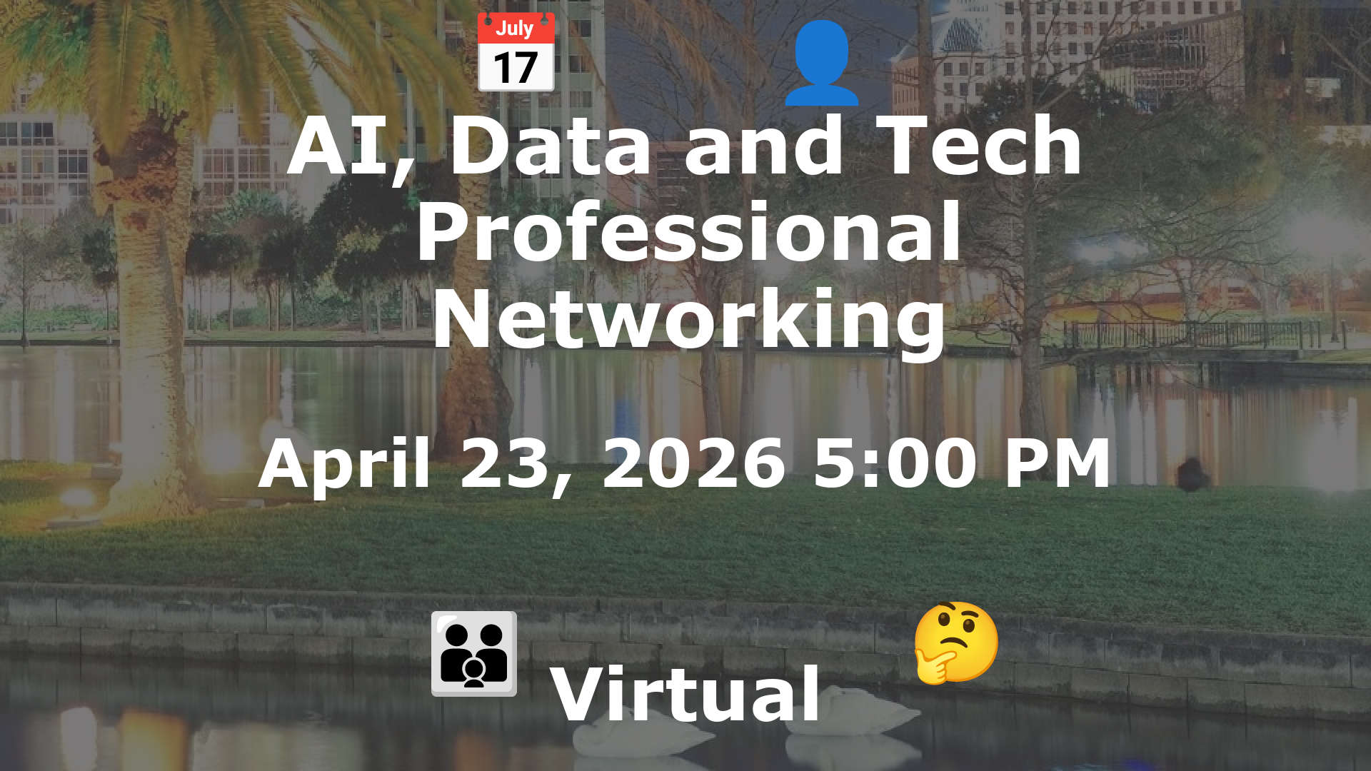 AI, Data and Tech Professional Networking event image